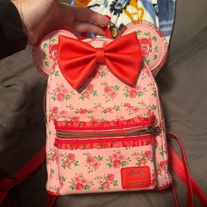Disney Pink Floral LOUNGEFLY Backpack